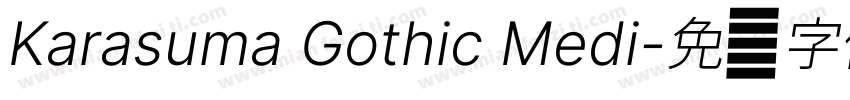 Karasuma Gothic Medi字体转换